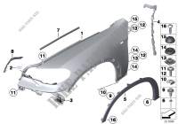Side panel, front for BMW X5 3.0si 2006