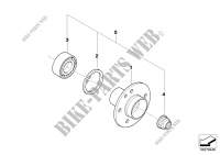 Side shaft/wheel bearings for BMW 320i 2001