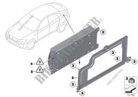 Single parts SA 633, trunk for BMW X6 40dX 2009