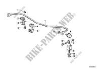 Stabilizer, front for BMW 320i 1988