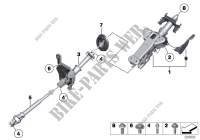 Steering column man.adjust./Mount. parts for BMW 535iX 2012