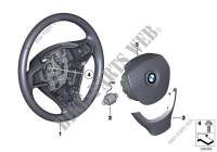 Steering wheel airbag multifunctional for BMW 740d 2012