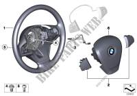 Steering wheel, leather for BMW X3 28iX 2009