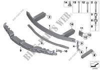 Support, front for BMW 640iX 2012