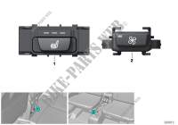 Switch, seat heating / blower,rear comp. for BMW X6 35iX 2014