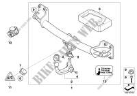 Towing hitch, detachable for BMW X6 35iX 2007