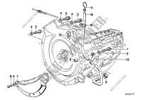 Transmission mounting parts for BMW 745i 1985