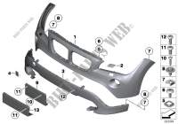 Trim panel, front for BMW X1 18dX 2011