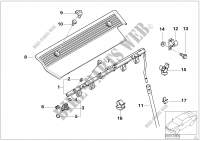 Valves/Pipes of fuel injection system for BMW 525i 1999