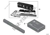 Warning triangle/First aid kit/ cushion for BMW 325i 2001