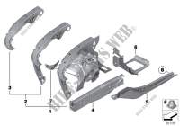 Wheelhouse/engine support for BMW 520d 2009