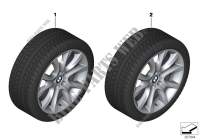 Winter wheel with tyre V spoke 257   19