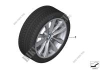 Winter wheel with tyre V spoke 395   17
