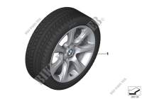 Winter wheel w.tyre star spoke 396   18