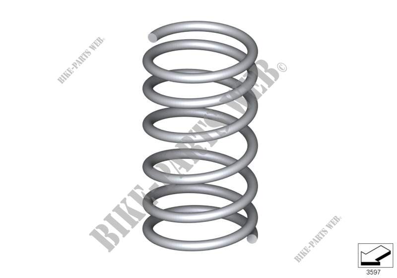 Coil spring, front for BMW X6 40dX 2009