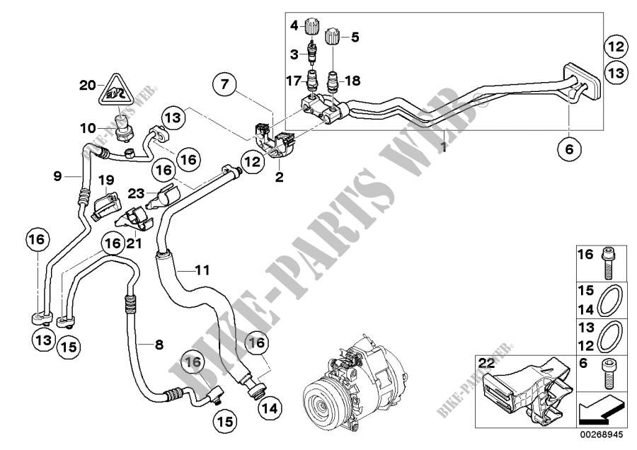 Coolant lines for BMW X5 3.0sd 2007