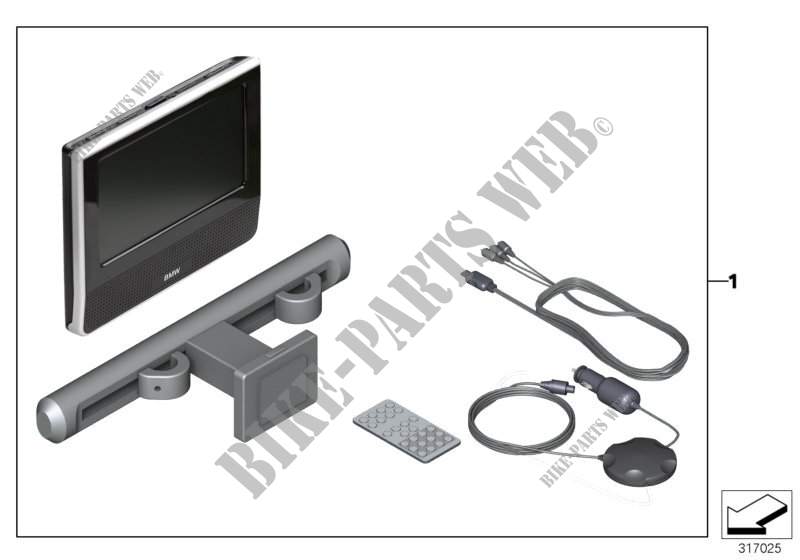 DVD system Tablet Single for BMW X6 35iX 2014