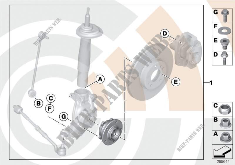 Kit, wheel bearing, front / Value Line for BMW 535i 1998