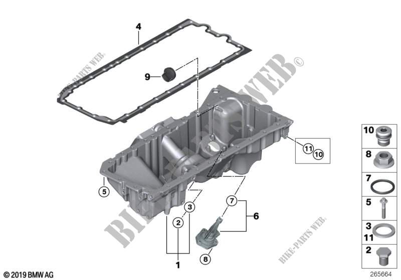 Oil pan for BMW M235i 2014
