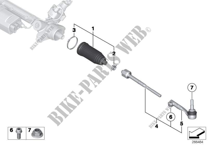 Steering linkage/tie rods for BMW X6 35iX 2014