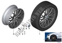 BMW LA wheel M double spoke 405 19\ for BMW 116d 2012