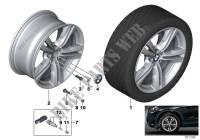 BMW LA wheel, M double spoke 467   19\ for BMW X5 M50dX 2012
