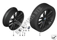 BMW LA wheel M double spoke 624   19\ for BMW 116d 2012