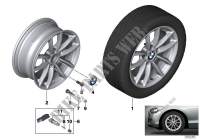 BMW LA wheel, V spoke 378 for BMW 114d 2014