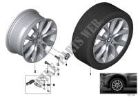 BMW LA wheel, V spoke 450   19\ for BMW X5 25d 2014