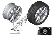 BMW LA wheel, V spoke 594   19\ for BMW X6 35iX 2014