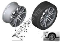 BMW LA wheel Y spoke 375 BMW Performance for BMW X6 35iX 2014
