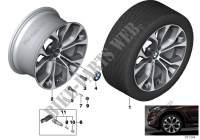 BMW LA wheel Y spoke 451   20\ for BMW X6 35iX 2014