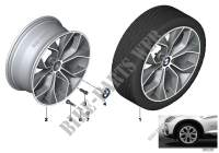 BMW LA wheel Y spoke 608 19\ for BMW X3 20iX 2011