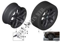 BMW LA wheel, double spoke 215 for BMW X6 35iX 2014