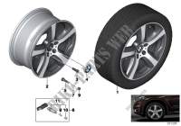 BMW LA wheel, star spoke 490   19\ for BMW X6 35iX 2014