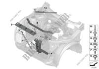 Brace for body front end for BMW X3 28iX 2009