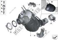 Catalyser/Diesel particulate filter for BMW X5 25dX 2013
