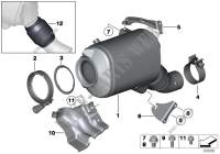 Catalyser/Diesel particulate filter for BMW X6 35dX 2007