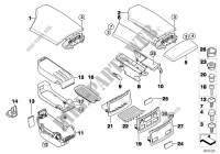 Centre arm rest, oddments trays for BMW 535d 2004
