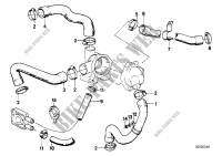 Cooling System Water Hoses for BMW 520i 1986