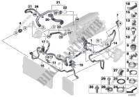 Cooling system coolant hoses for BMW 535iX 2013