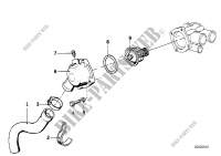 Cooling system thermostat/water hoses for BMW 745i 1985