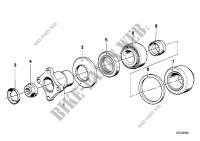 Drive flange suspension/gasket ring for BMW 750iL 1986