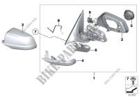 Exterior mirror (S430A) for BMW 530dX 2009