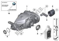 Final drive, input/output, 4 wheel for BMW X3 28iX 2011