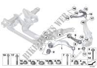 Frnt axle support,wishbone/tension strut for BMW 550iX 2009