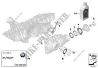 Front axle differential, separate comp. for BMW X6 35iX 2014