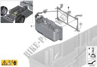 High voltage accumulator, safety box for BMW i8 2016