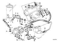 Hydro steering oil pipes for BMW 728iS 1982