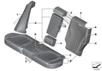 Individual cover, leather comfort seat for BMW X5 M50dX 2012